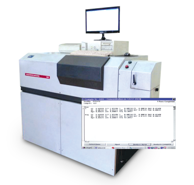 เครื่องตรวจสอบส่วนผสมทางเคมี<br />(Optical Emission Spectrometer)